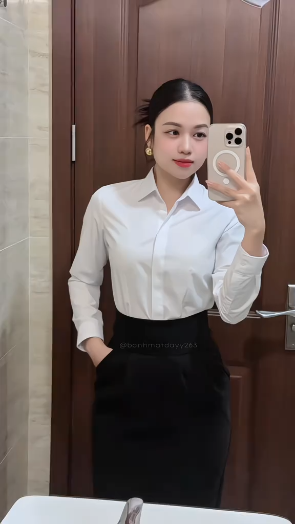 Áo sơ mi nữ 25ASW-283 dài tay chất liệu modal họa tiết gân sọc form slimfit có nẹp khuy Thái Hòa video
